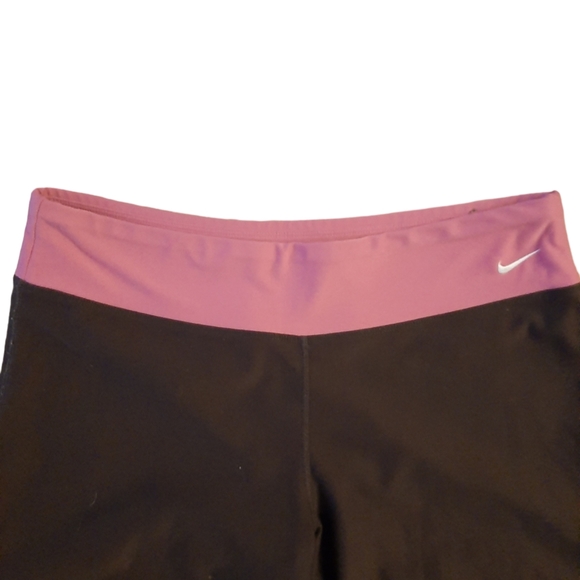 Nike Brown and Pink Flare Athletic Pants Size Medium - Picture 2 of 3